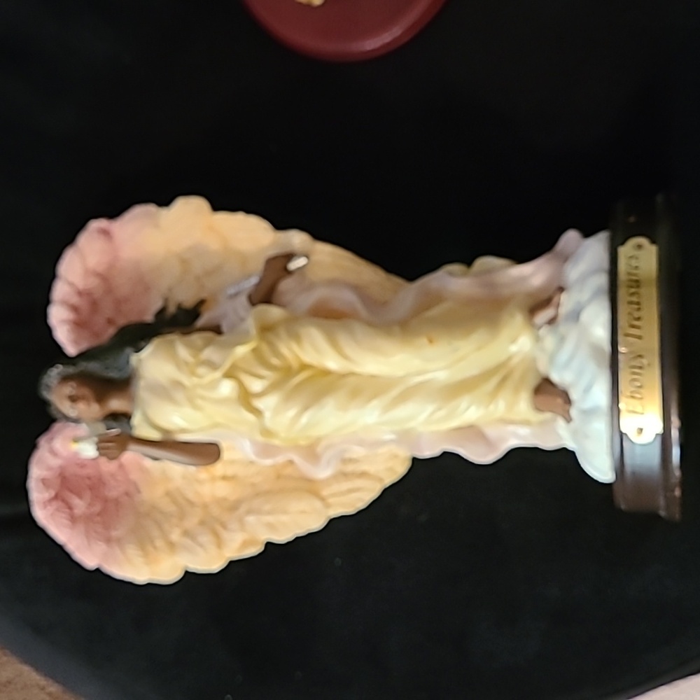 Ebony Heritage and Ebony Treasure Black Angels Figurines